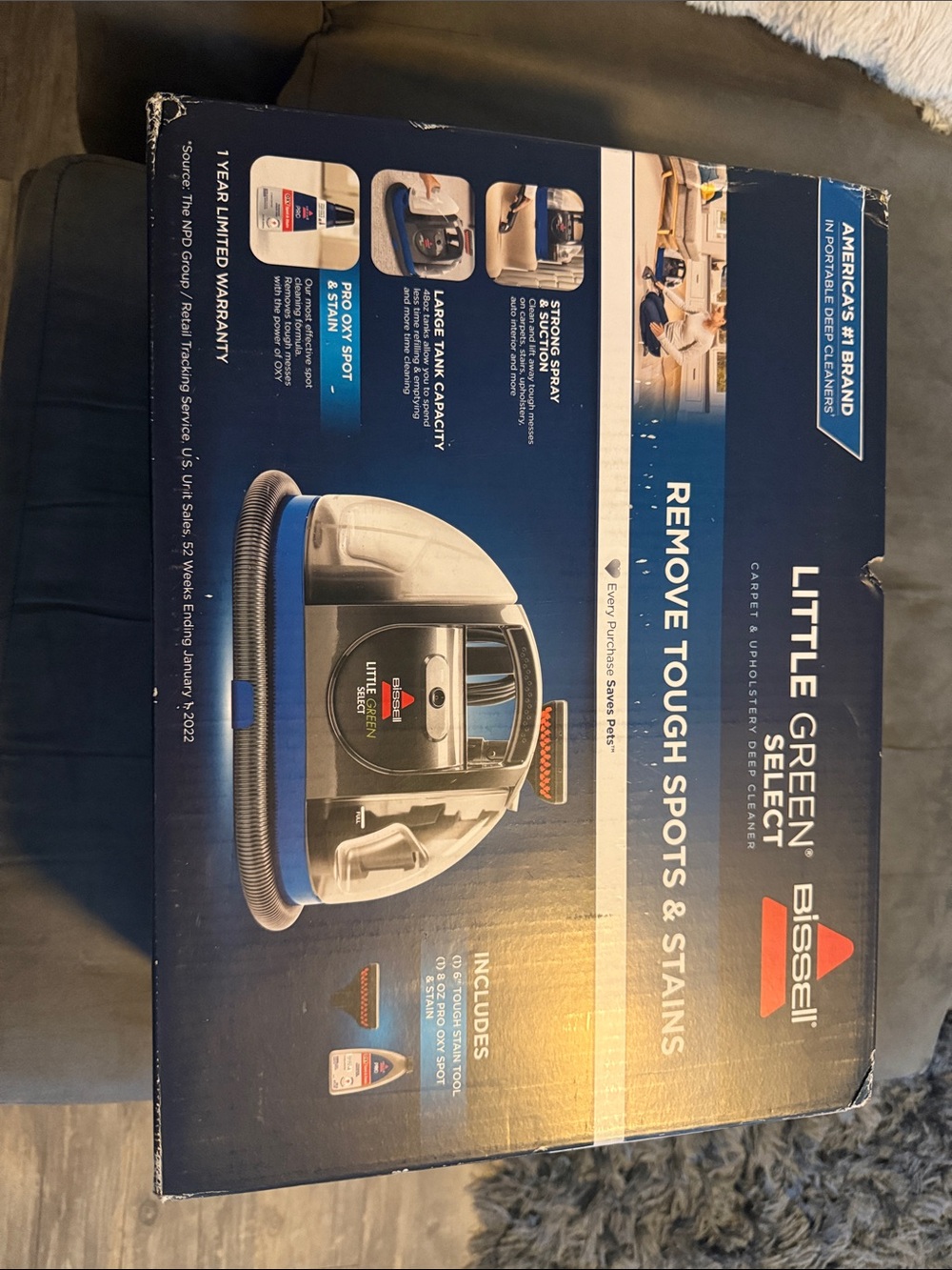 Bissell Little Green Select Portable Spot Cleaner - Blue Navy/White